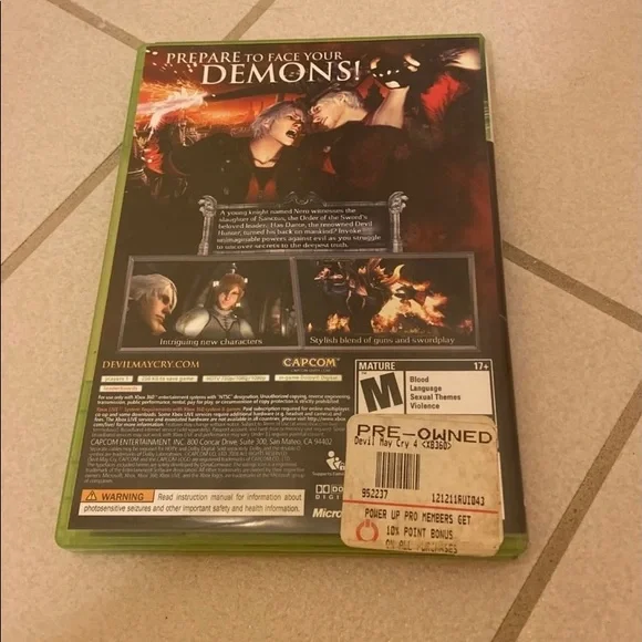 🧡 Devil May Cry Xbox 360 game